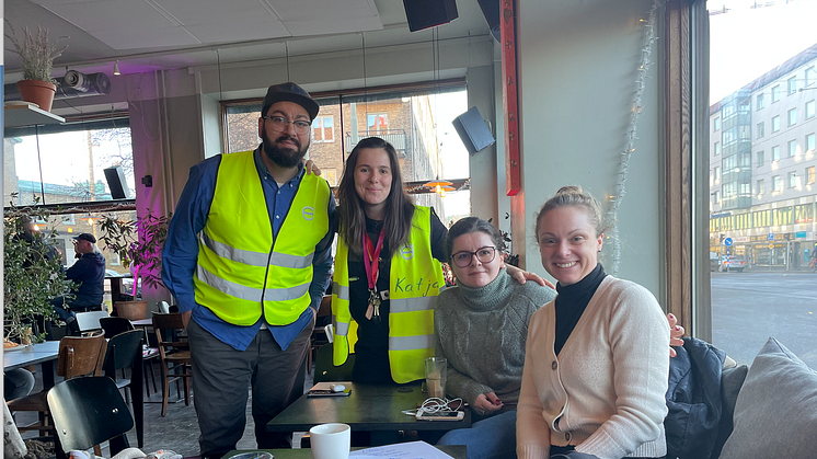 Från vänster: Kamal El Salim, Katya Blank, Kataryna Aleksandrova & Månstråle Dahlström.