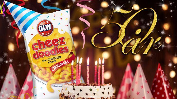 Cheez doodles 50 år i Sverige, cheeze doodles-dagen idag 5 mars