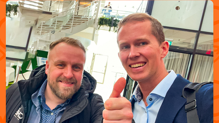 General Manager Sverige Tobias Lindqvist og CEO Kristoffer Hagenes