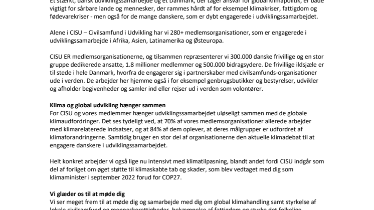 CISU velkomstbrev til Dan Jørgensen som minister for udviklingssamarbejde og global klimapolitik.pdf