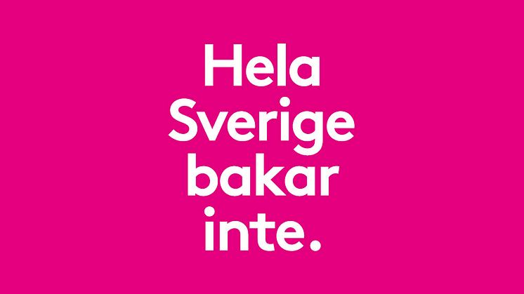 Det vinnande bidraget - Hela Sverige bakar inte.