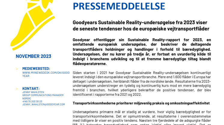 DK_FINAL_Goodyear's Sustainable Reality Survey 2023 reveals latest trends in European road transport fleets.pdf
