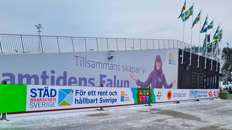 Städbranschen Sverige på plats på Svenska skidspelen i Falun