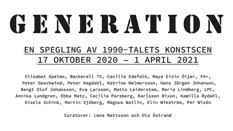 Nyöppning av utställningen GENERATION!