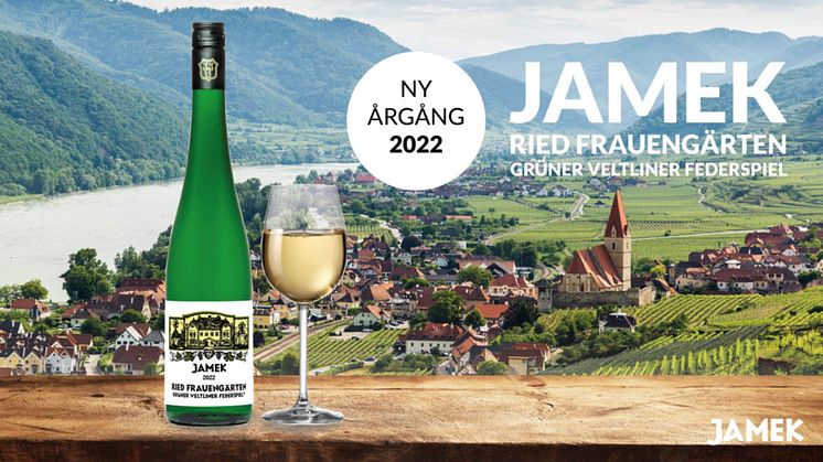 Den 25 augusti lanseras årgång 2022 av Jamek Ried Frauengärten i Systembolagets tillfälliga TSV-sortiment.