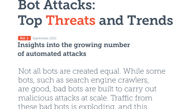 Bot attacks, report Vol1 ENG