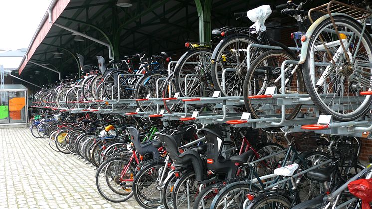 Cykelparkering i Malmö. Foto: Fredrik Holm