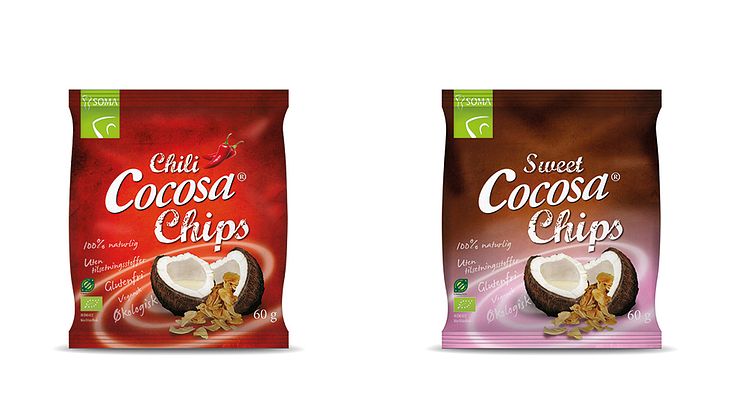 Cocosa Chips – två nya medlemmar i Cocosa-serien