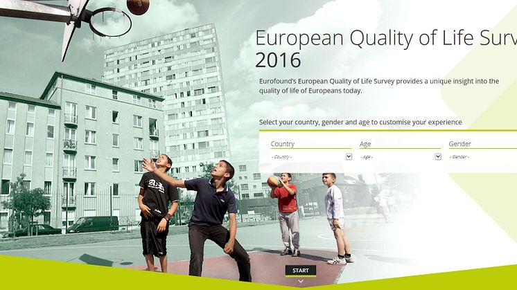 European Quality of Life Survey 2016 Interactive page