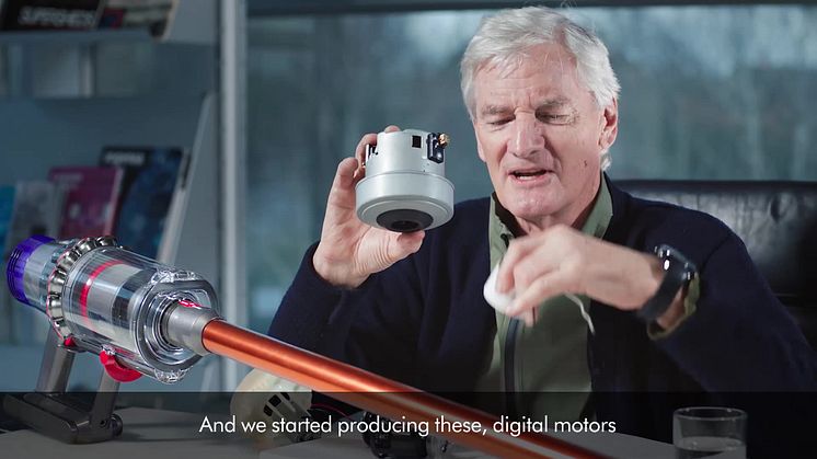 James Dyson talks about Dyson Cyclone v10 - Digital Motor V10