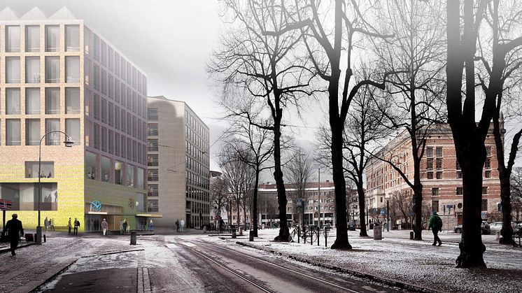 Handelshögskolan i Göteborg, förslag 2: Varp, Från gatan