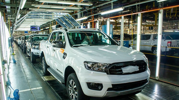 Ford Ranger pick-up gyártás Silverston, Dél-Afrika