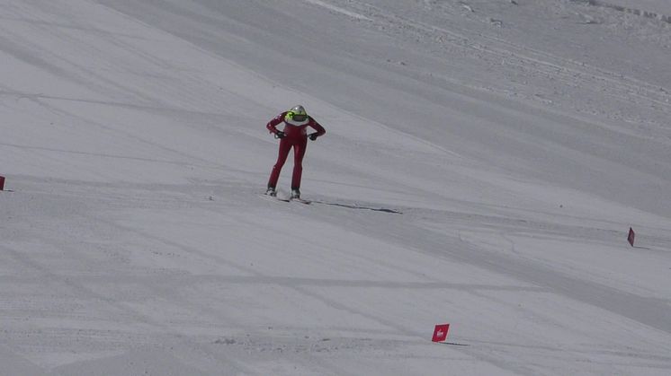 Carl Ribbegårdh, Ålberga GIF, tränar inför VM i speedski 2019