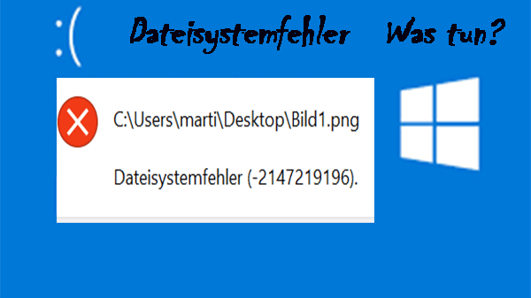 dateisystemfehler 2147219196