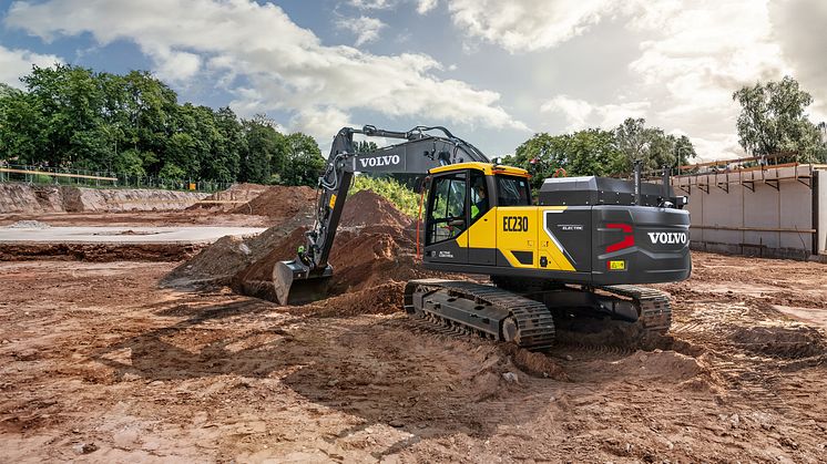 Volvo CE lanserar EC230 Electric i Europa