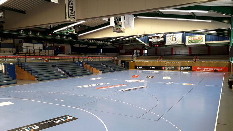 phase 10 modernisiert die Erzgebirgshalle Lößnitz – Heimstätte des Handball-2. Bundesligisten EHV Aue