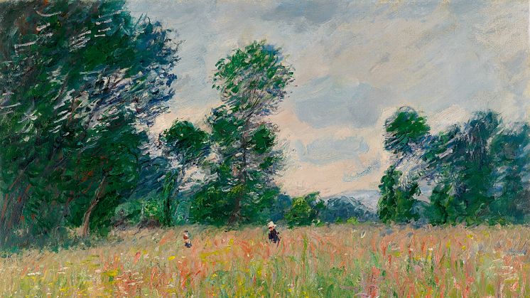 Claude Monet, Die blühende Wiese, 1885, Öl auf Leinwand, 65 x 80,5 cm, Foto: Museum Barberini.