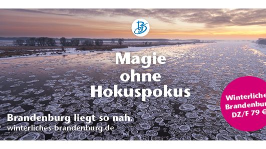 Die Elbe bei Wittenberge mit Eisgang - ein einmaliger Anblick im "Winterlichen Brandenburg". 