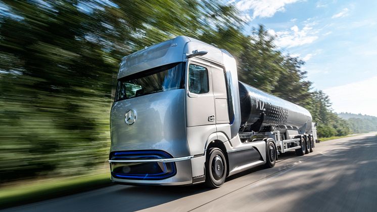 Daimler satsar stort på väte som drivmedel för framtidens lastbilar.