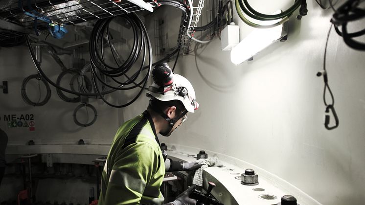 GWS Technician Inside turbine