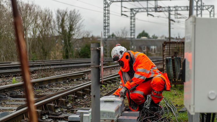 Engineers work on ECDP between Welwyn and Hitchin, Network Rail (1) R