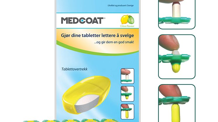 MEDCOAT gjør vanskelige og ekle tabletter enkle å svelge!