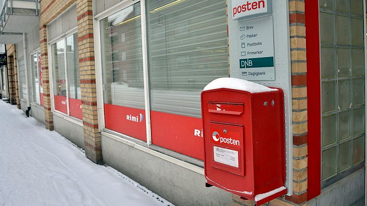 Innleveringspostkasser ved Post i Butikk