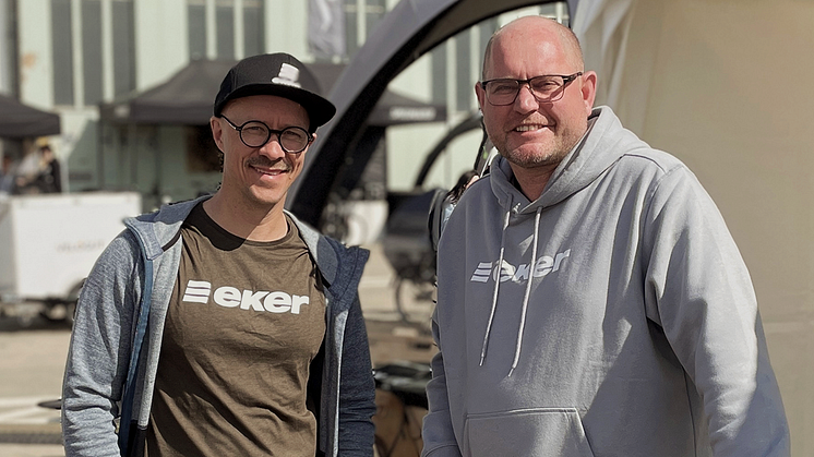 Johan Mast och Stefan Krisch är grundarna av startupbolaget Eker Bikes som nu lämnar BizMakers inkubatorprogram.
