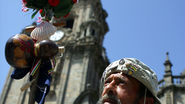 PEREGRINO ANTE LA CATEDRAL