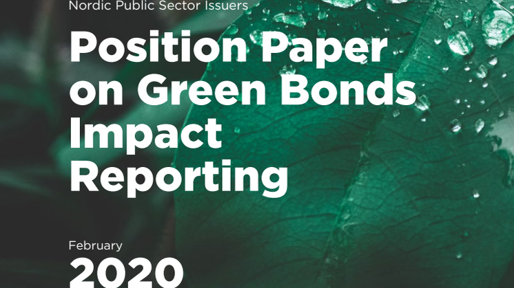 Nordic Position Paper on Green Bonds Impact Reporting (2020 version)