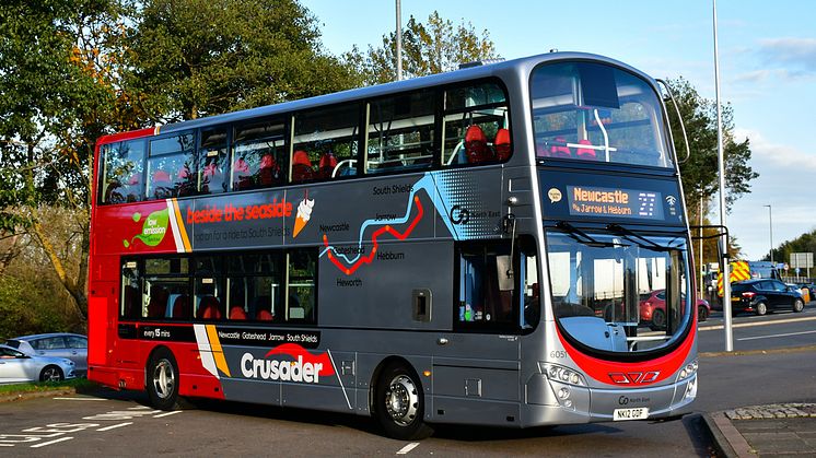 Go North East route that serves South Shields, Jarrow, Gateshead and Newcastle goes up in the world with double-deck buses