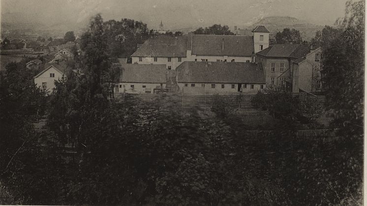Oslo hospital Foto ca 1880. Oslo byarkiv
