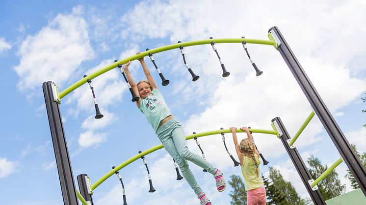 Søve har nå svanemerket nesten 250 produkter til lekeplasser og utegym. Fotograf: Max Emmanuelson