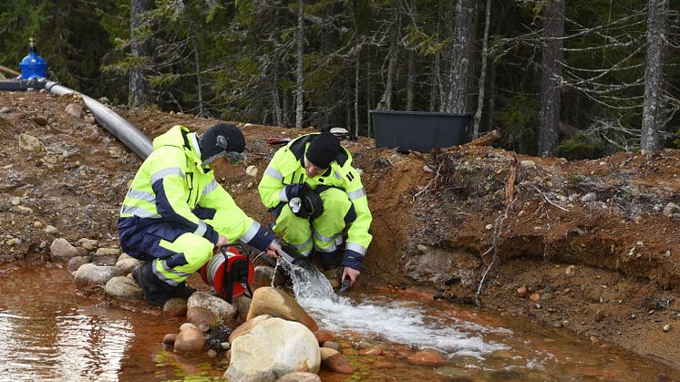 Spårämnesförsök är en av många försök och utredningar som utförts längs Umeälvsåsen