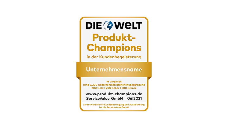 Produkte, die begeistern: Deutschlands Produkt-Champions 2021