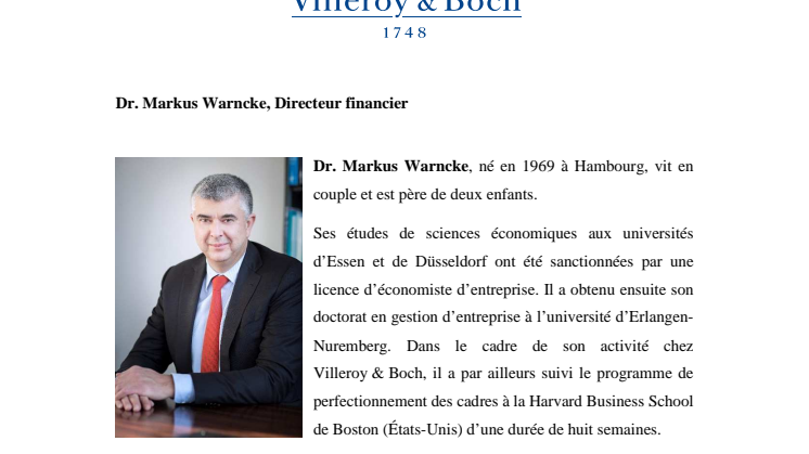 CV Dr. Markus Warncke