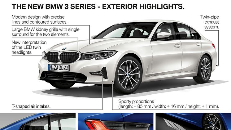BMW 3-serie Sedan - highlights eksteriør