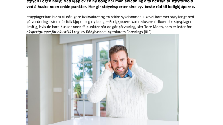 Unngå støyfella ved boligkjøp