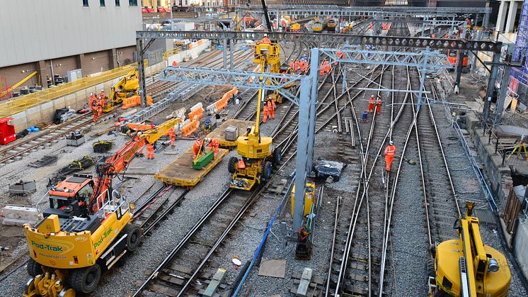 Work continues towards the end of April at King's Cross - picture Network Rail