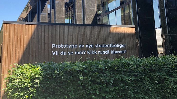 Visningsboligen står på Blindern Campus