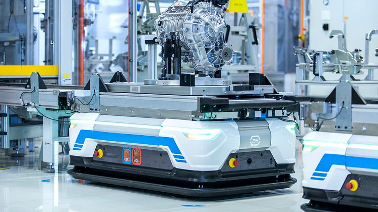 Højautomatiseret produktion af elbilsmotorer i Győr - Audi Q8 55 e-tron quattro