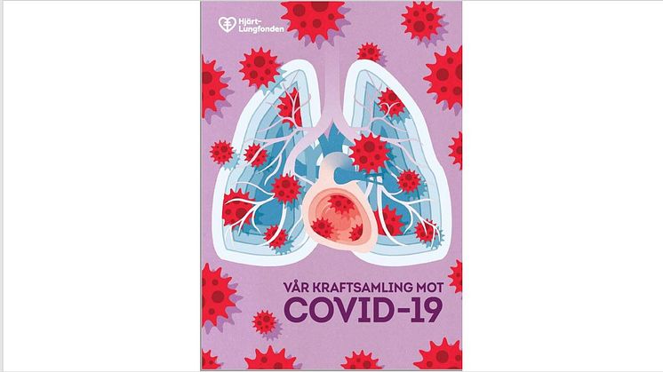 Hjärt-Lungfondens covidrapport, omslaget