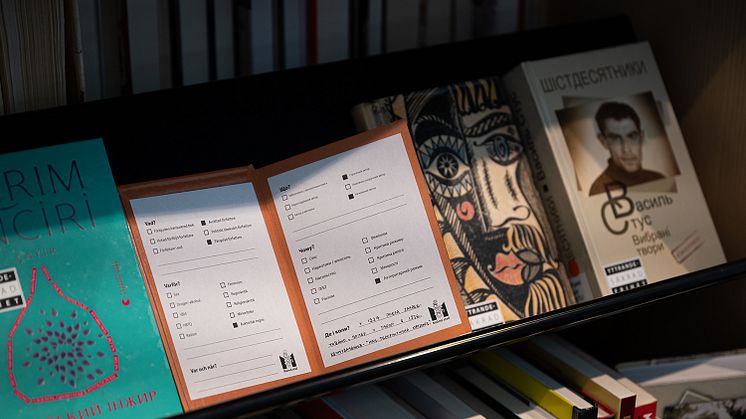 Den 1 juni öppnar Dawit Isaak-biblioteket en ny sektion med cirka hundra ukrainska förbjudna böcker. Foto: Malmö stad