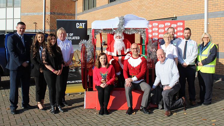 Representatives from Sun FM, Go North East, The Bridges Shopping Centre, Smyths Toys Superstore and Caterpillar