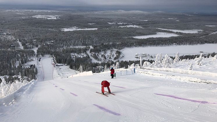 Speedskiåkaren Britta Backlund i finska Salla