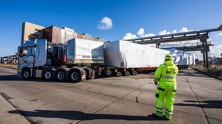 Riese in Boxberg eingetroffen