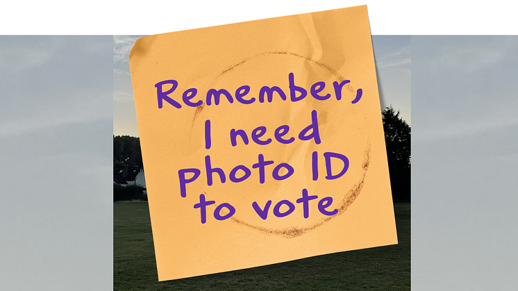 Make sure you have photo ID to vote