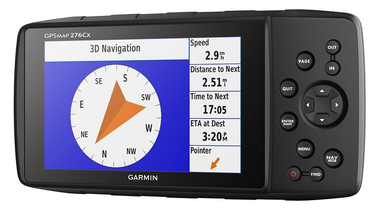Legenden är tillbaka:  Garmin® GPSMAP 276Cx är navigatorn för all slags terräng 