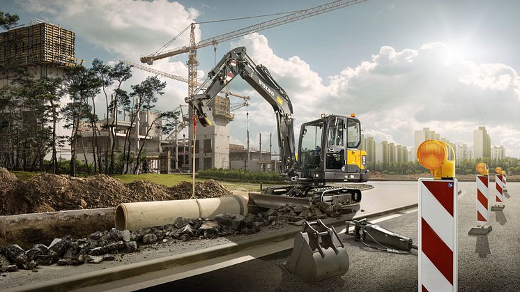 Med nya Volvo EC60E får du en stor maskins prestanda i ett kompakt format