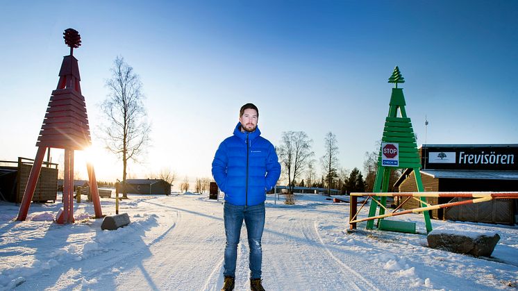 Sebastian Jonsson på Frevisören Camp & Resort. Fotograf: Pär Bäckström